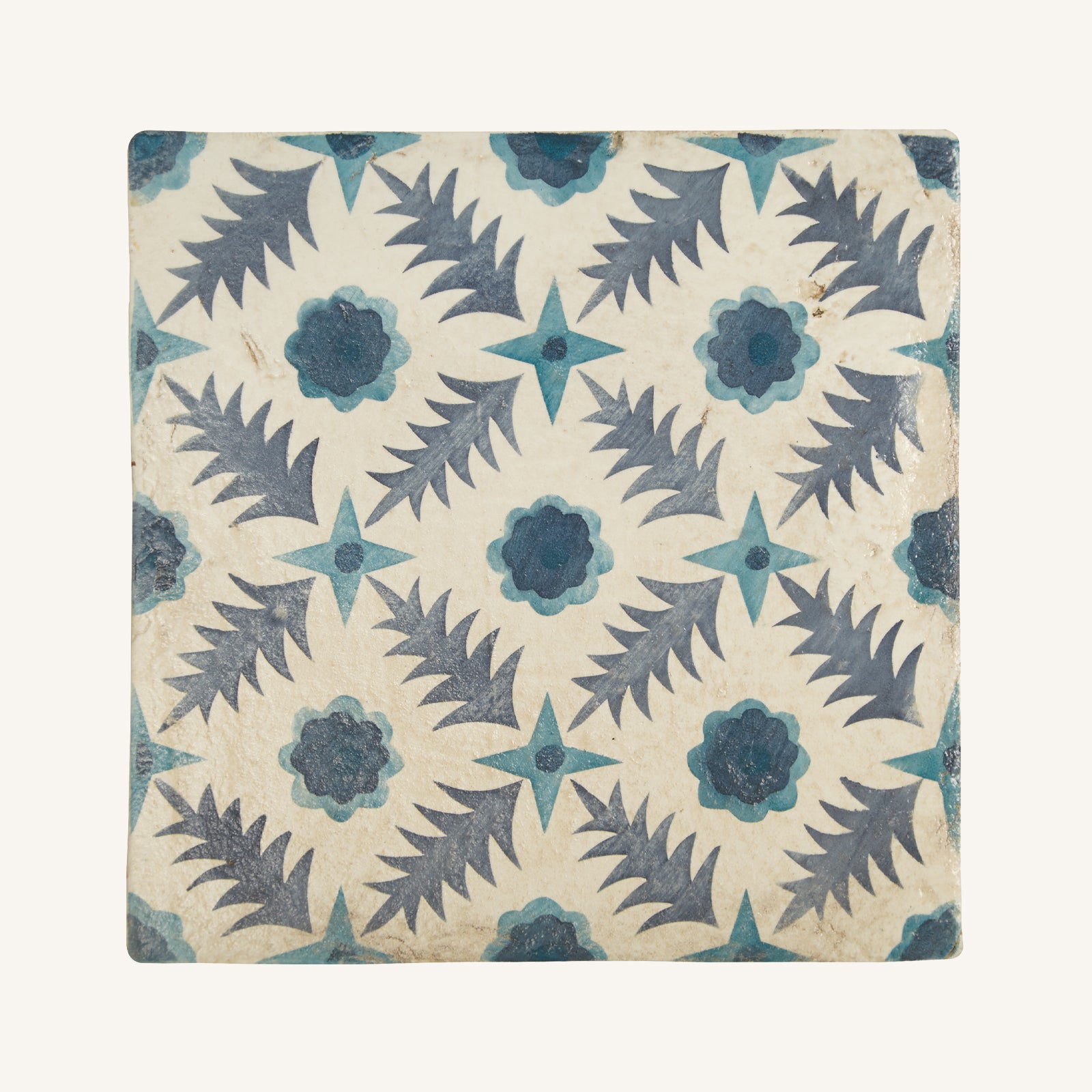 Neisha Crossland Atlas Indigo Pine Flower - Aztec Tiles