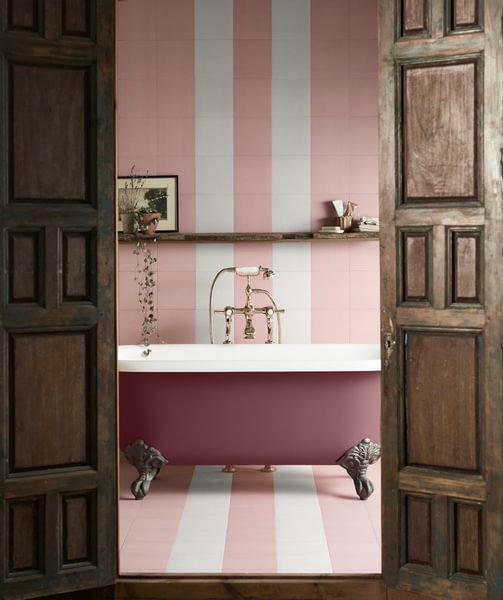 Bert & May Porcelain Plain Cherry - Aztec Tiles