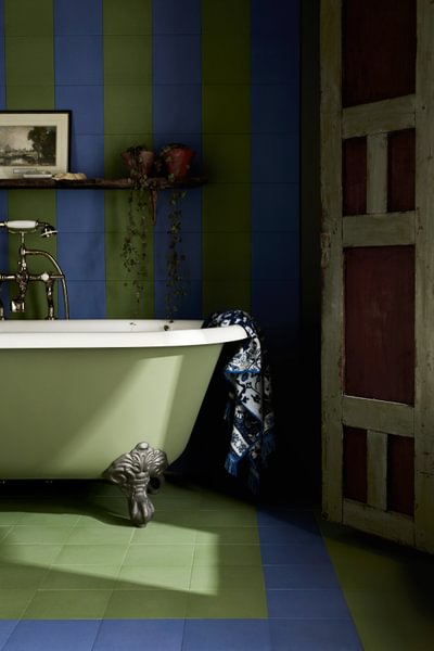 Bert & May Porcelain Plain Forest Green - Aztec Tiles