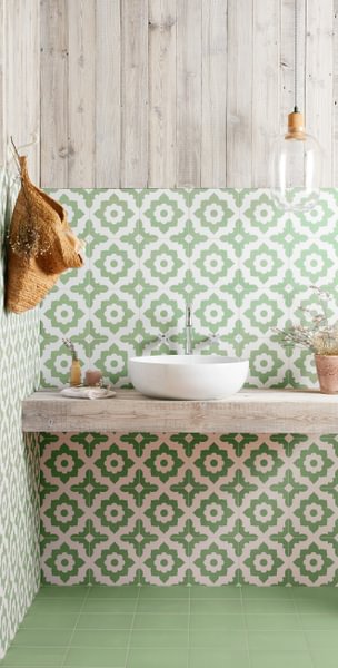 Bert & May Porcelain Green Santona - Aztec Tiles