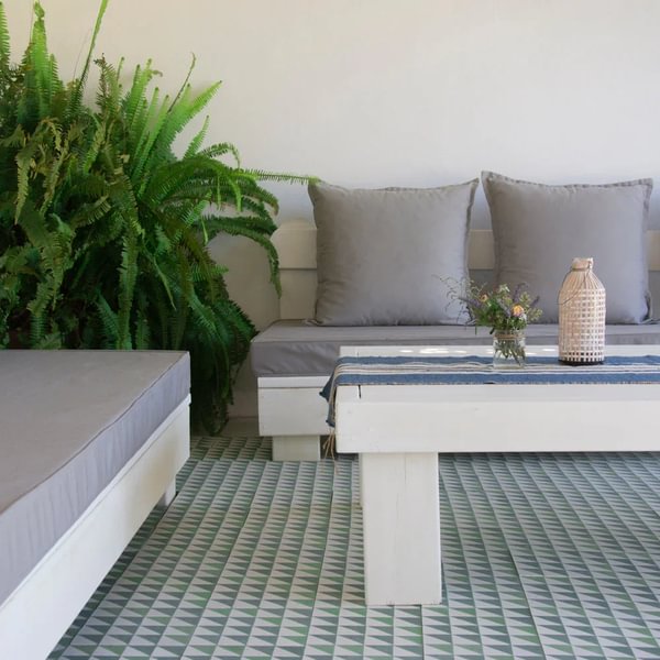 Bert & May Porcelain Majadas Blue - Aztec Tiles