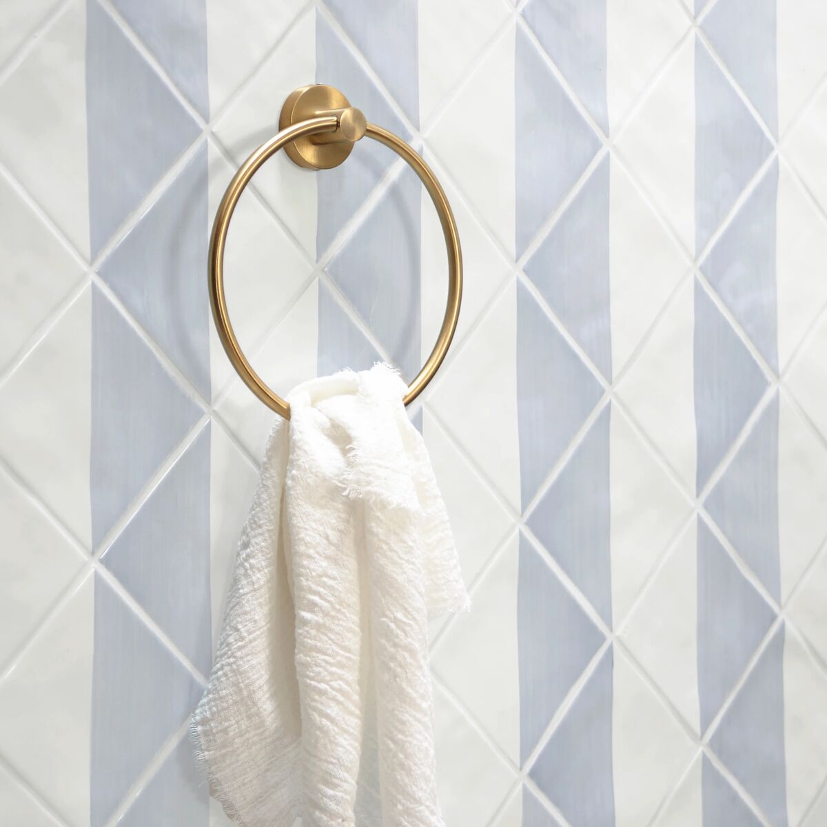 Capri Sea Mist Hand Painted Tile - Aztec Tiles