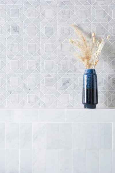 Carrara White Marble 45 x 91