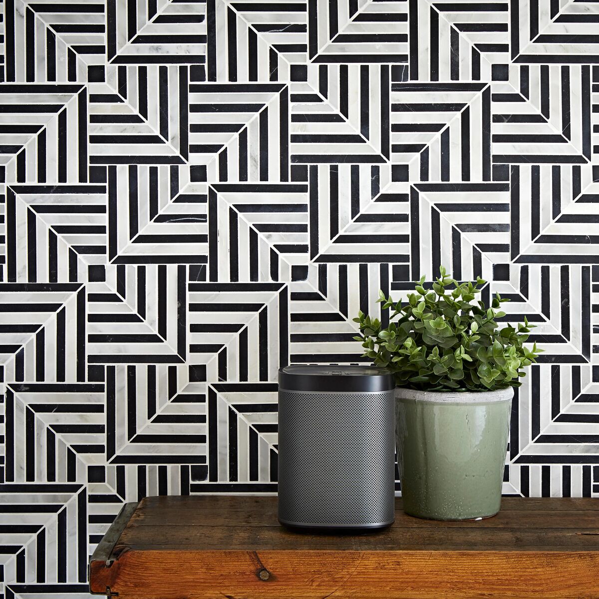 Chequers Court Deco Mosaic - Aztec Tiles
