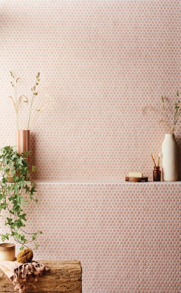 Copenhagen Penny Round Pink Mosaic