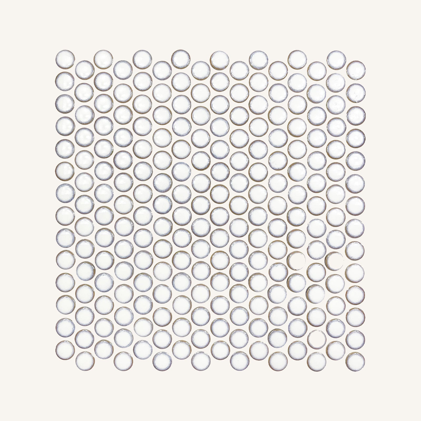 Copenhagen Penny Round White Mosaic - Aztec Tiles