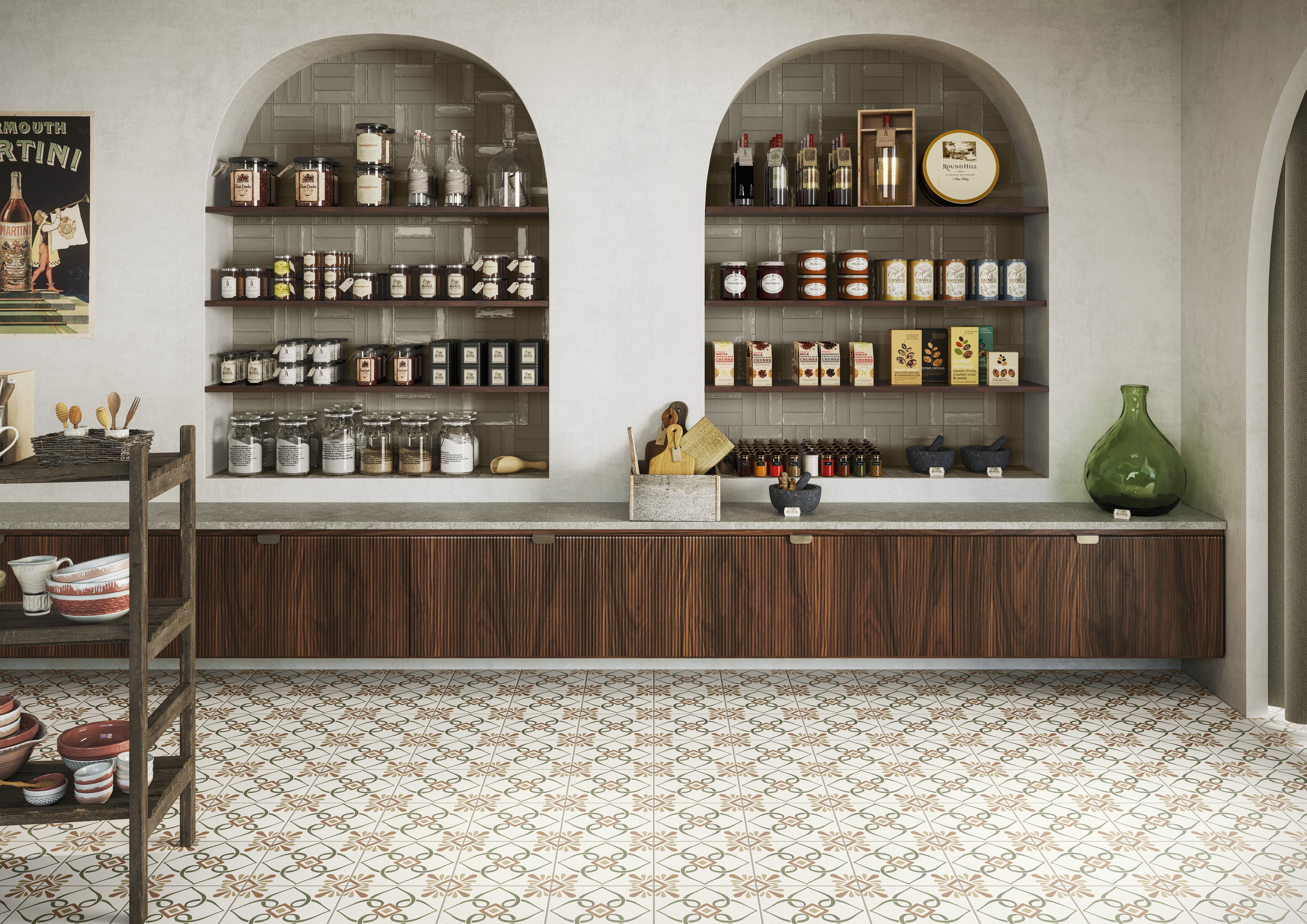 Provence Camille Green - Aztec Tiles