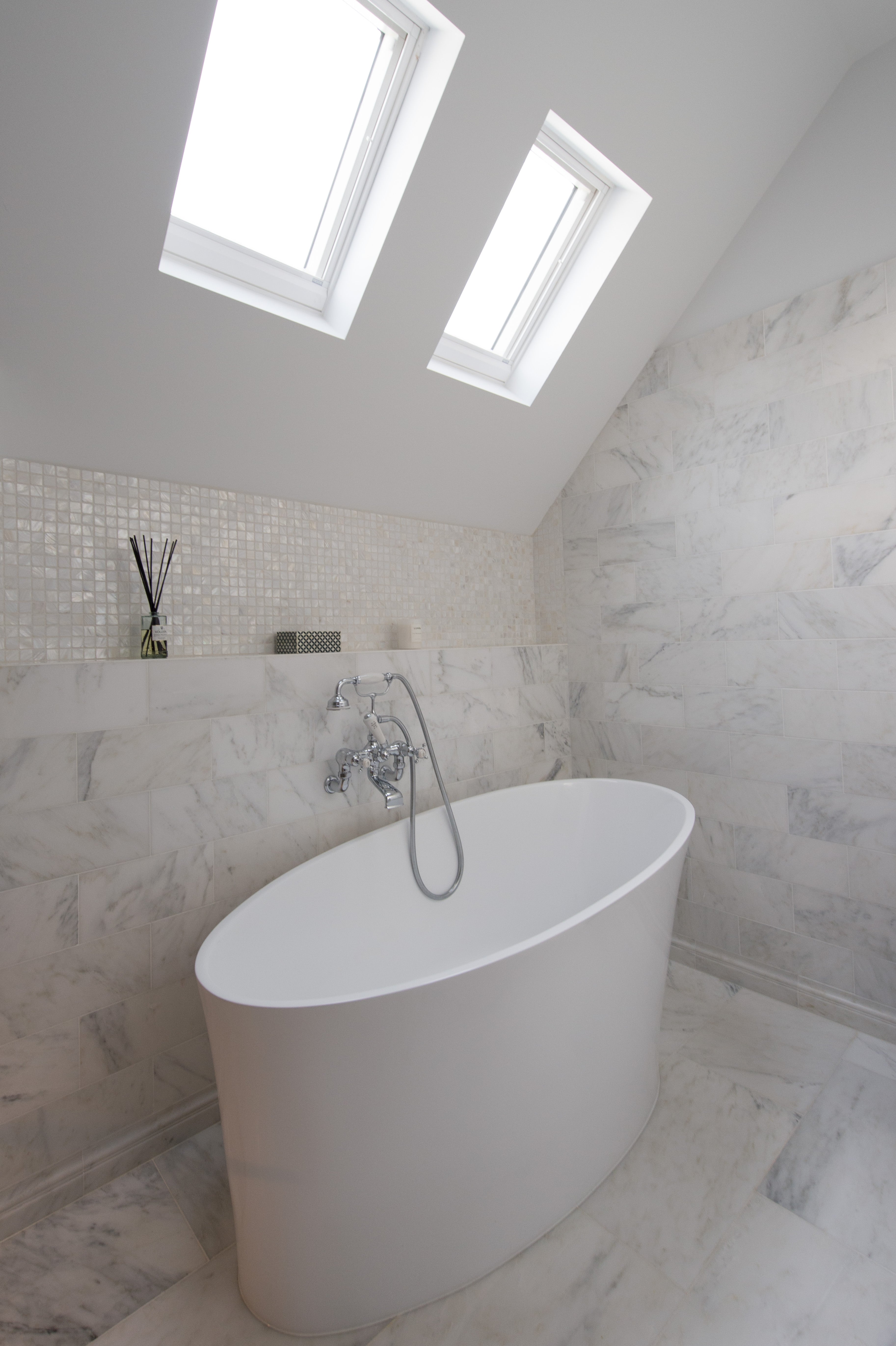 White Hampton Rectangle 7.5 x 30 - Aztec Tiles