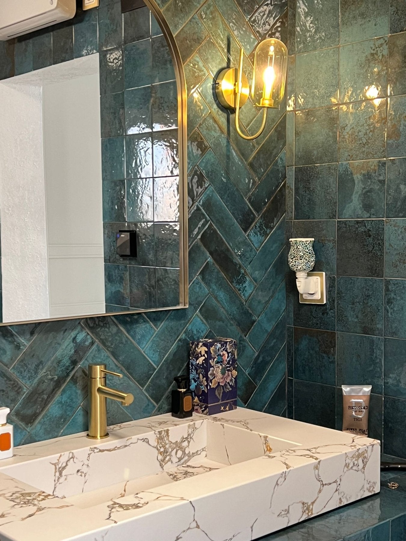 Dove Marine - Aztec Tiles