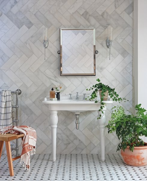 Easthampton East Hampton Honed Lattice Mosaic - Aztec Tiles