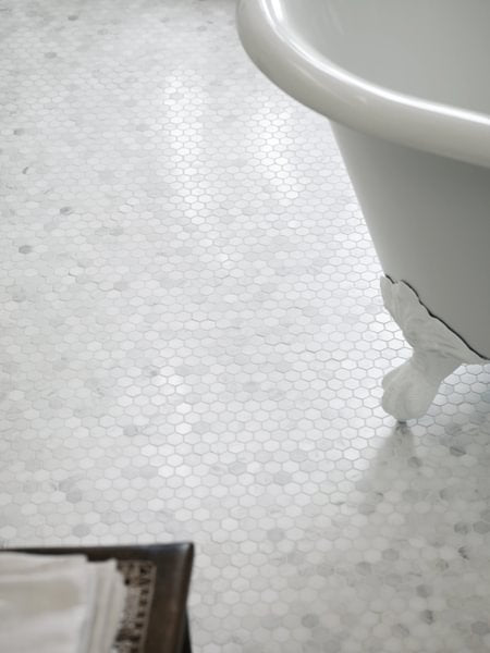 Easthampton East Hampton Honed Hexagon Mosaic - Aztec Tiles