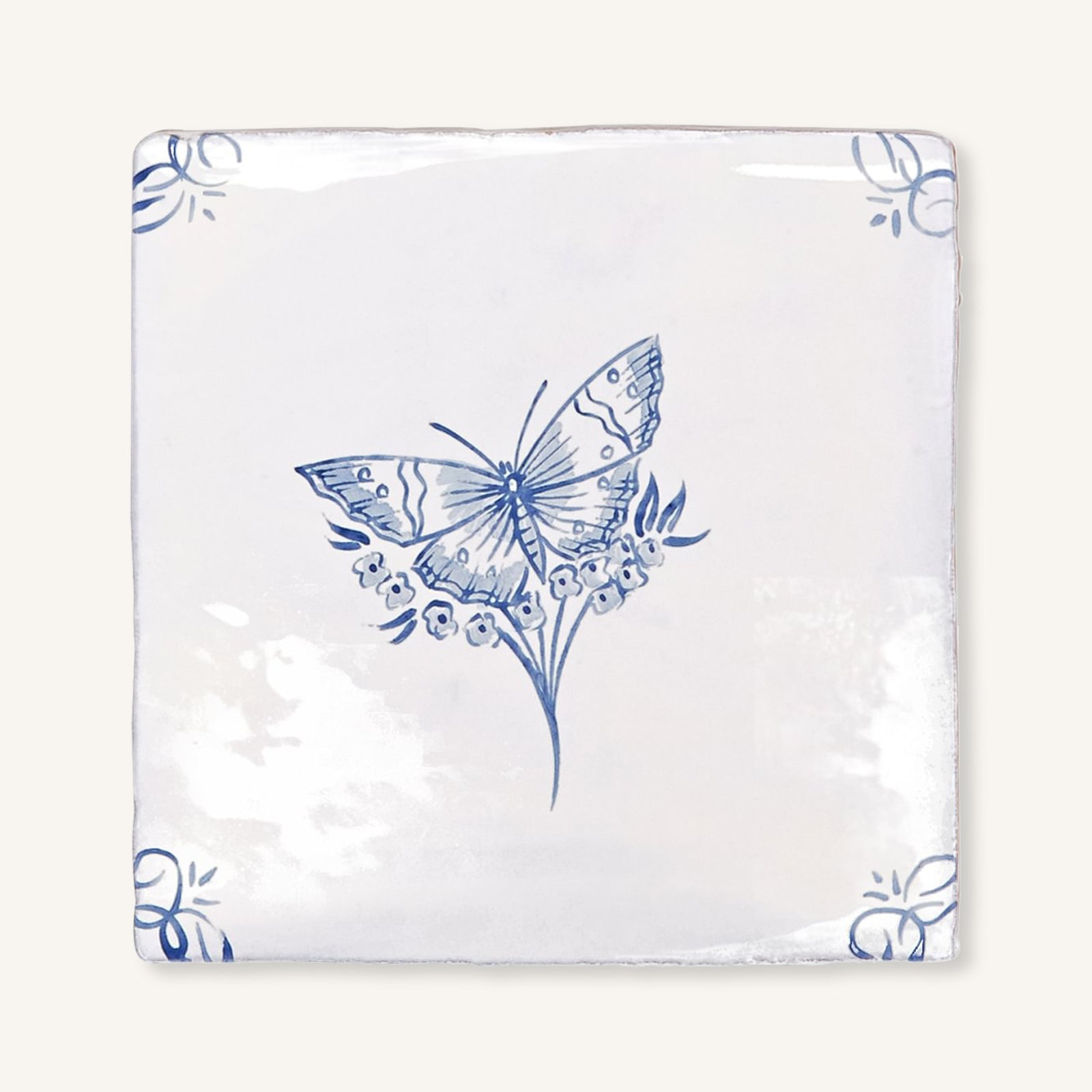 English Delft Butterfly 1 - Aztec Tiles