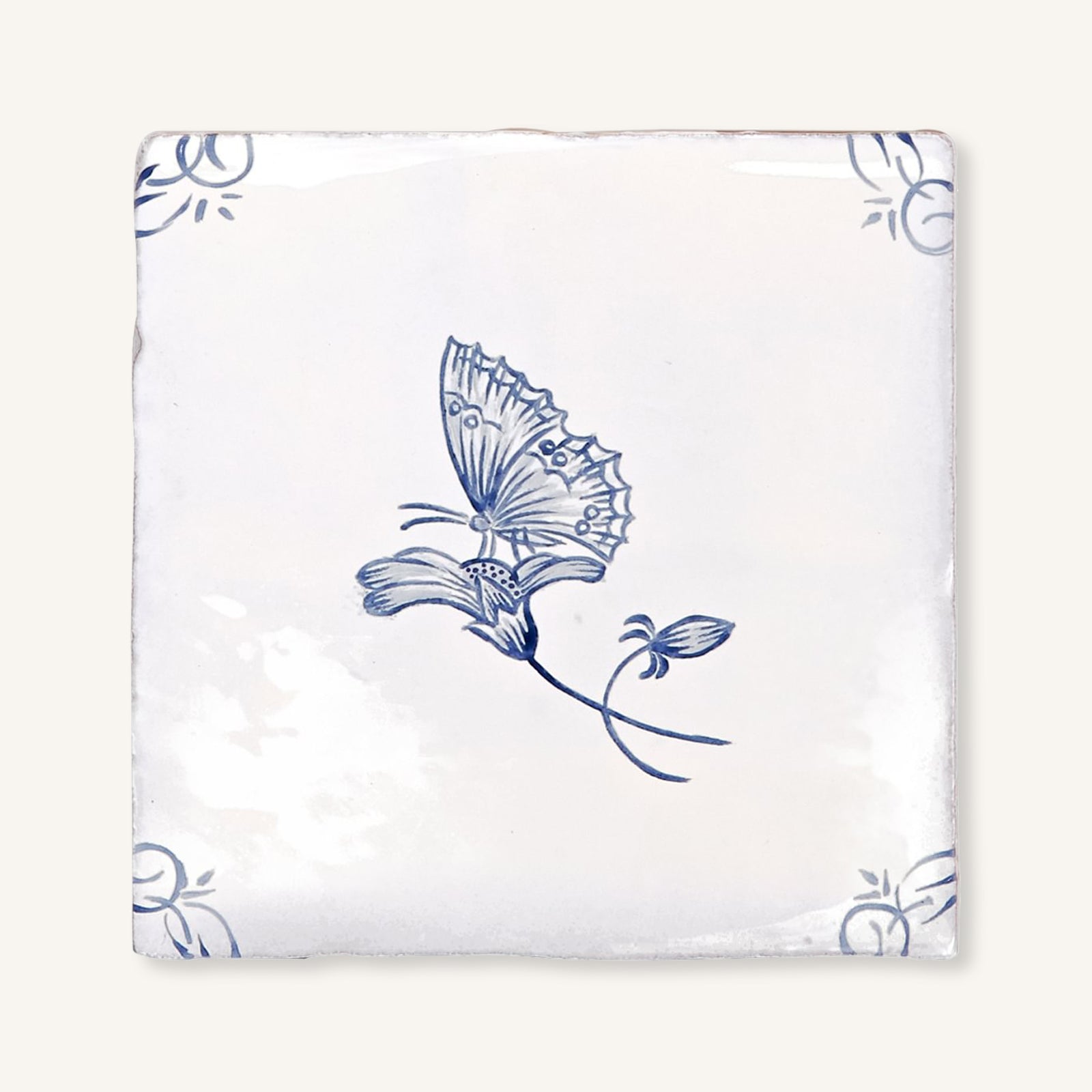 English Delft Butterfly 2 - Aztec Tiles