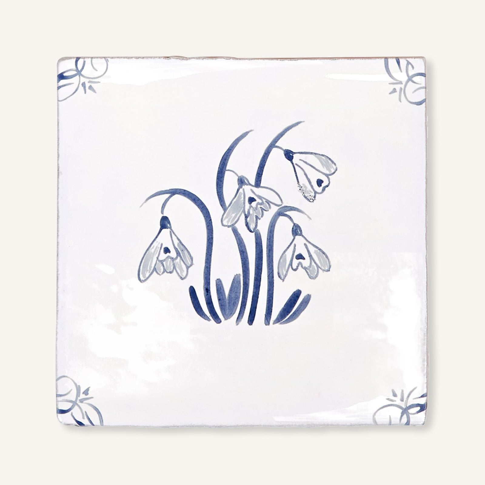 English Delft Snow Drop - Aztec Tiles