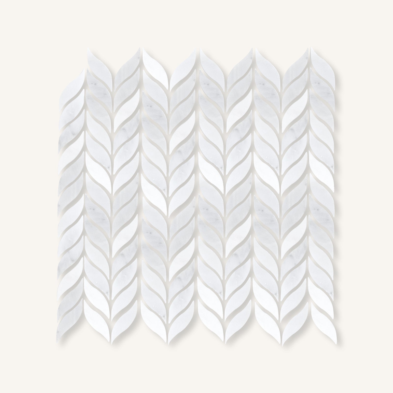 East Hampton Honed Willow Leaf Mosaic - Aztec Tiles