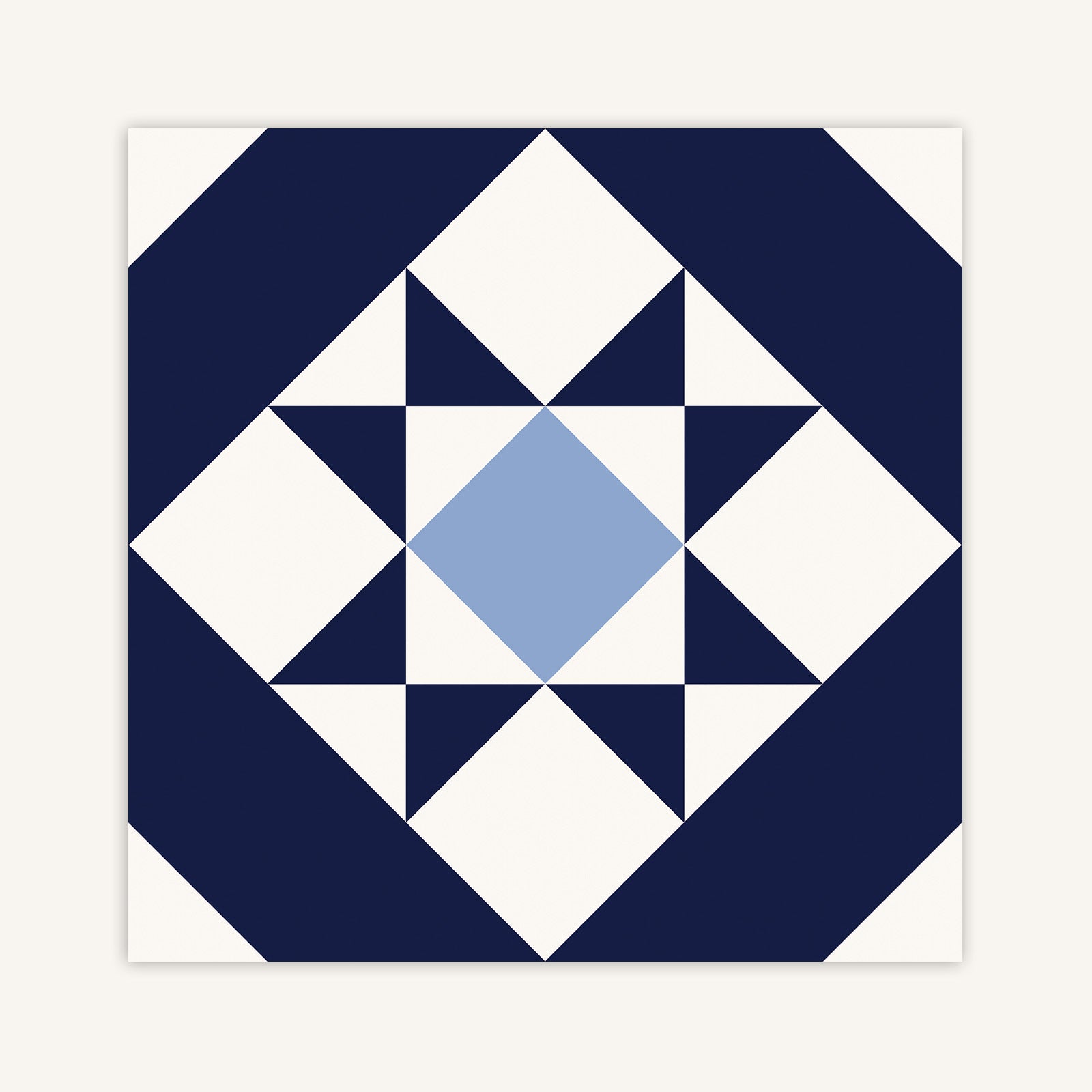Georgian Navy Blue Decor 5 - Aztec Tiles