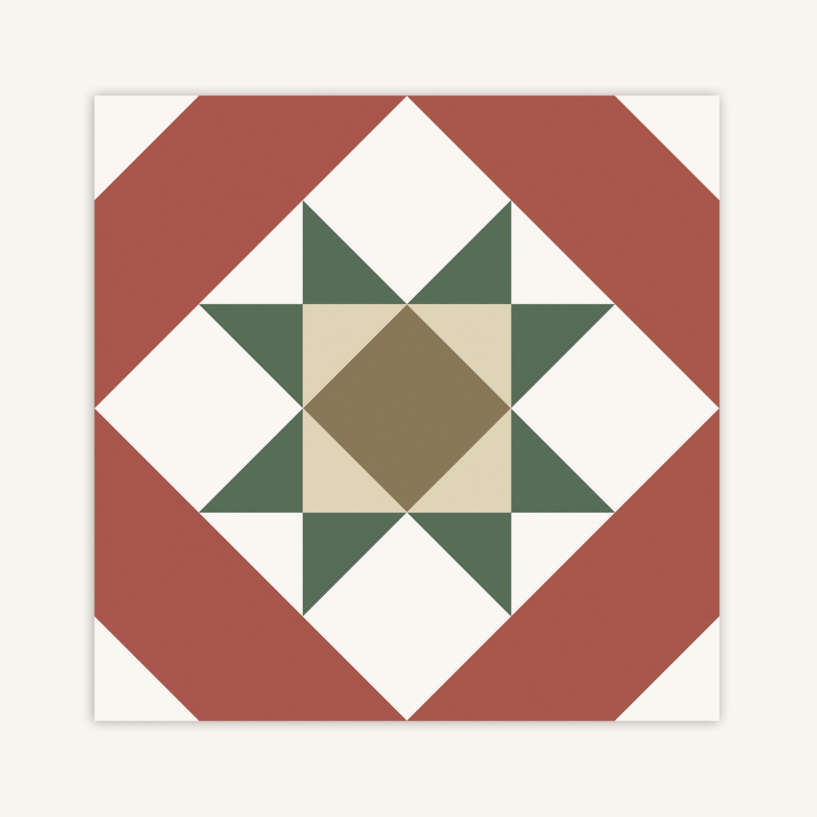 Georgian Rosso Décor 3 - Aztec Tiles