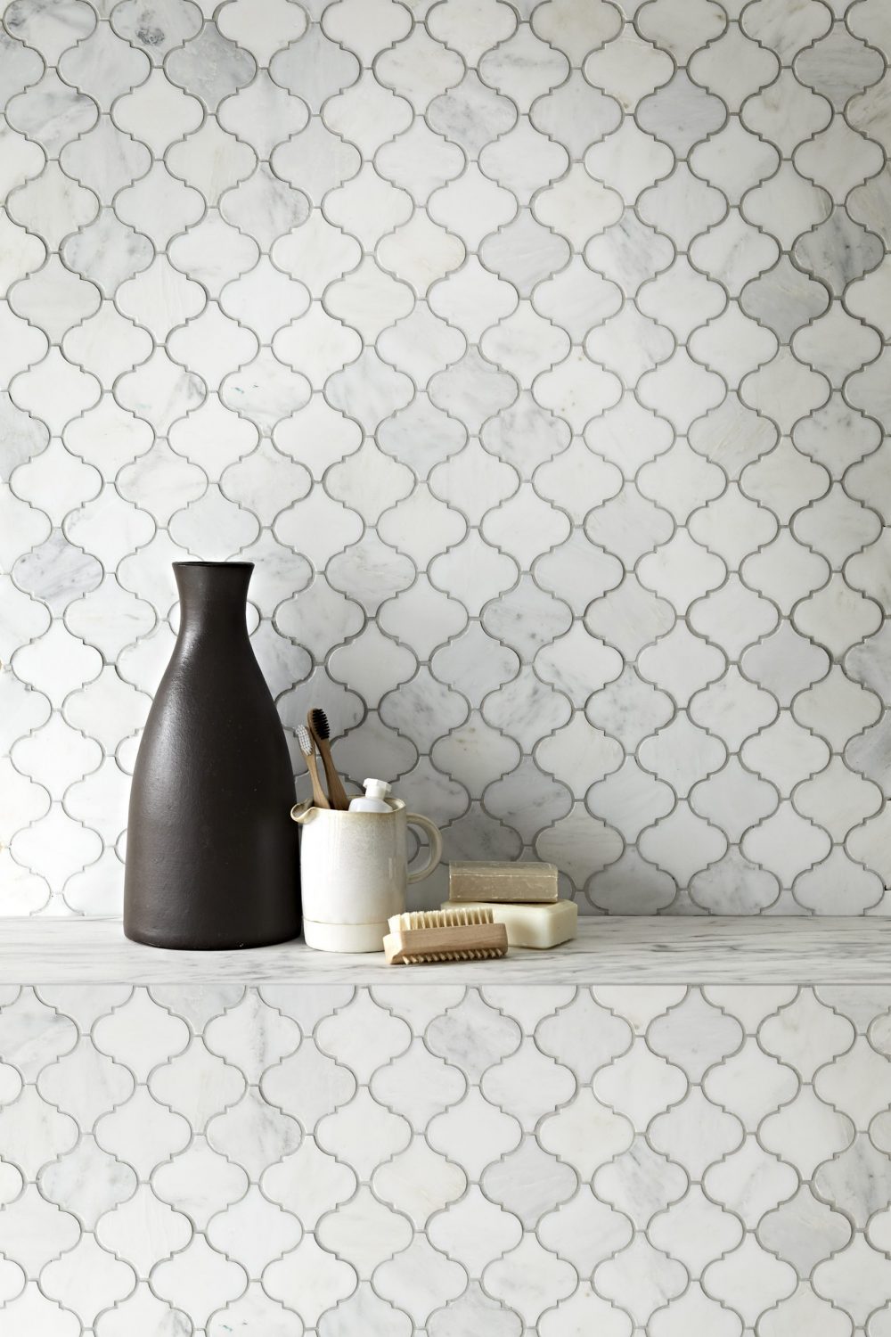 White Hampton Mosaic Lantern