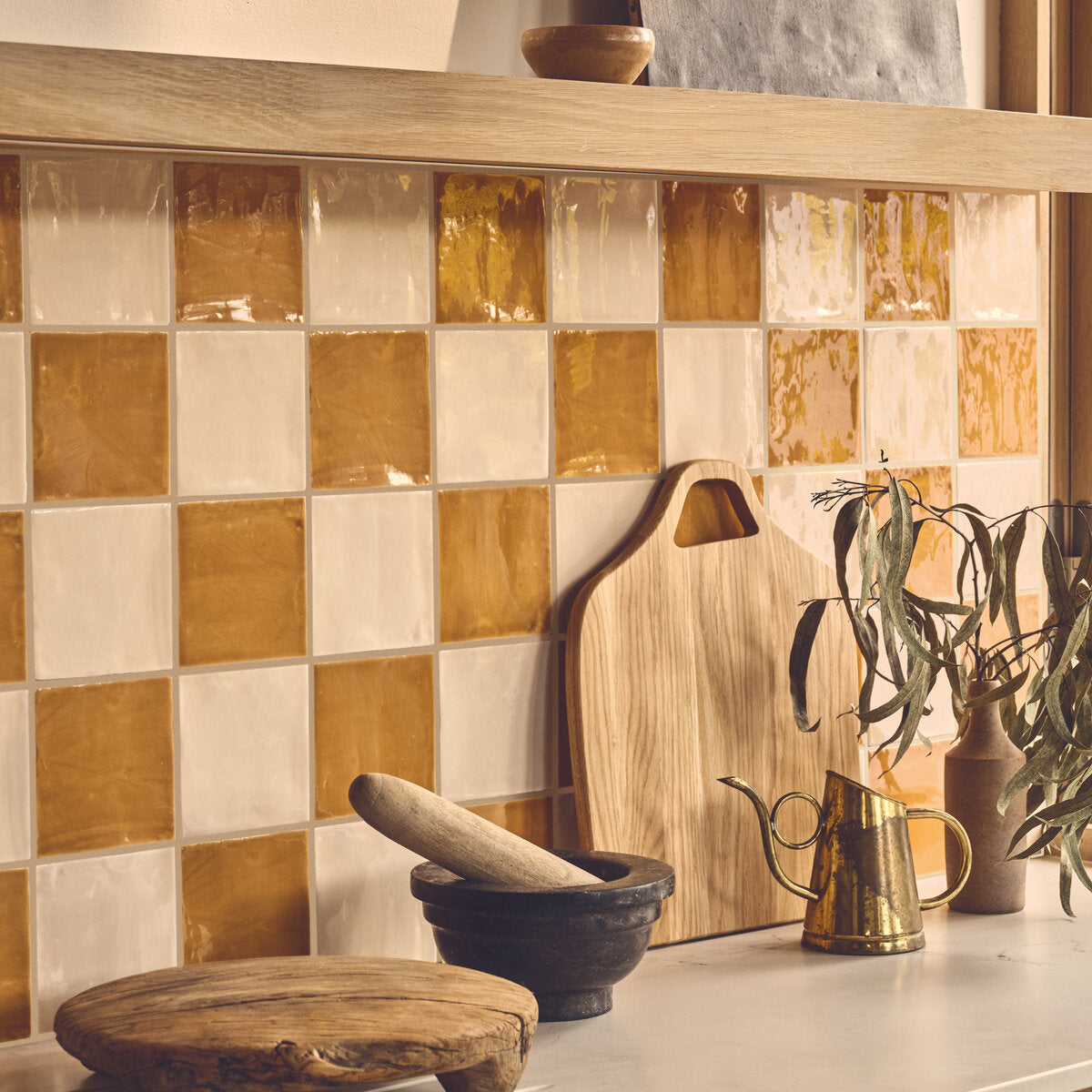 Jaipur Old Ochre - Aztec Tiles