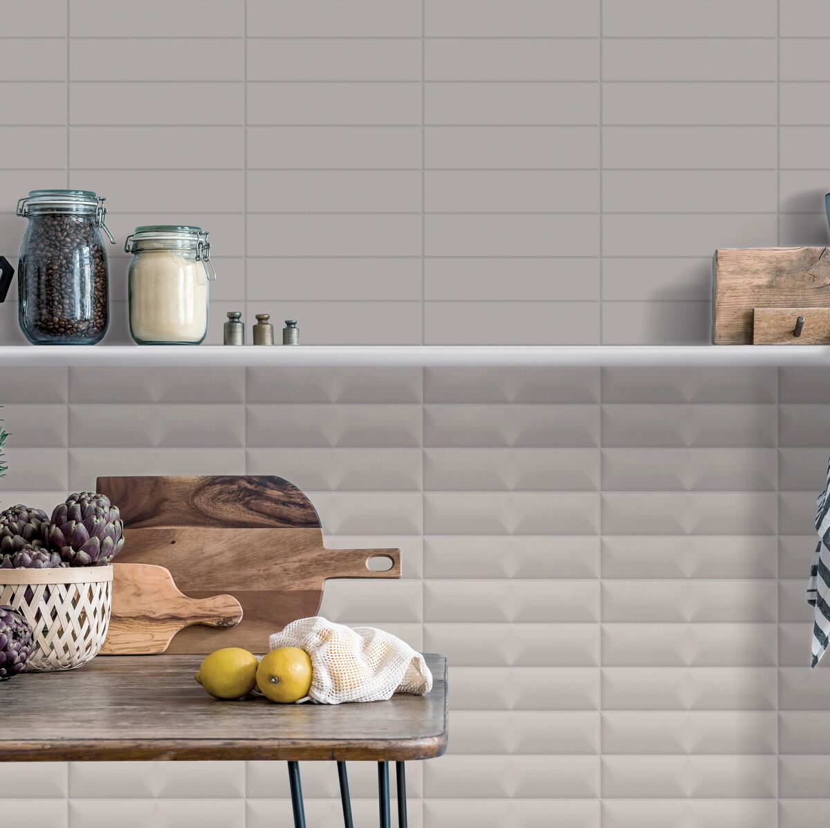 Levante Fold Barley - Aztec Tiles