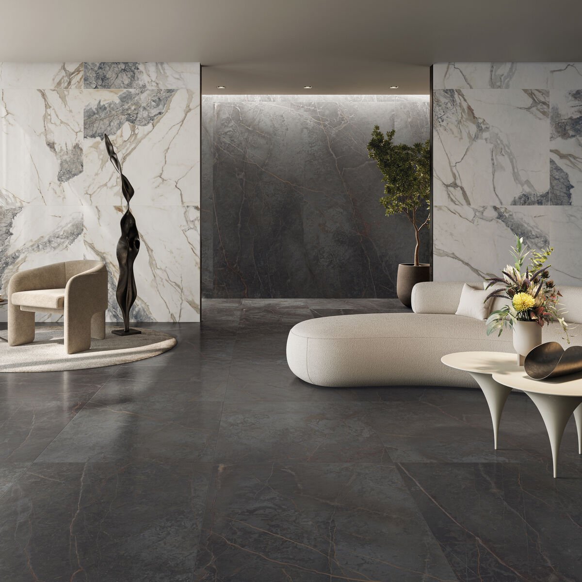 Milos Black 80 x 80 - Aztec Tiles