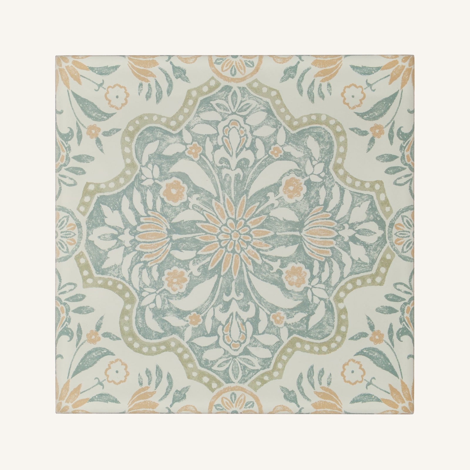 Nina Campbell Jodhpur Aqua - Aztec Tiles