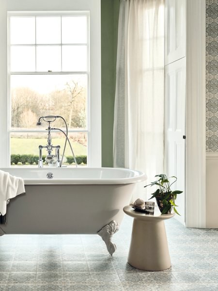 Nina Campbell Jodhpur Aqua - Aztec Tiles