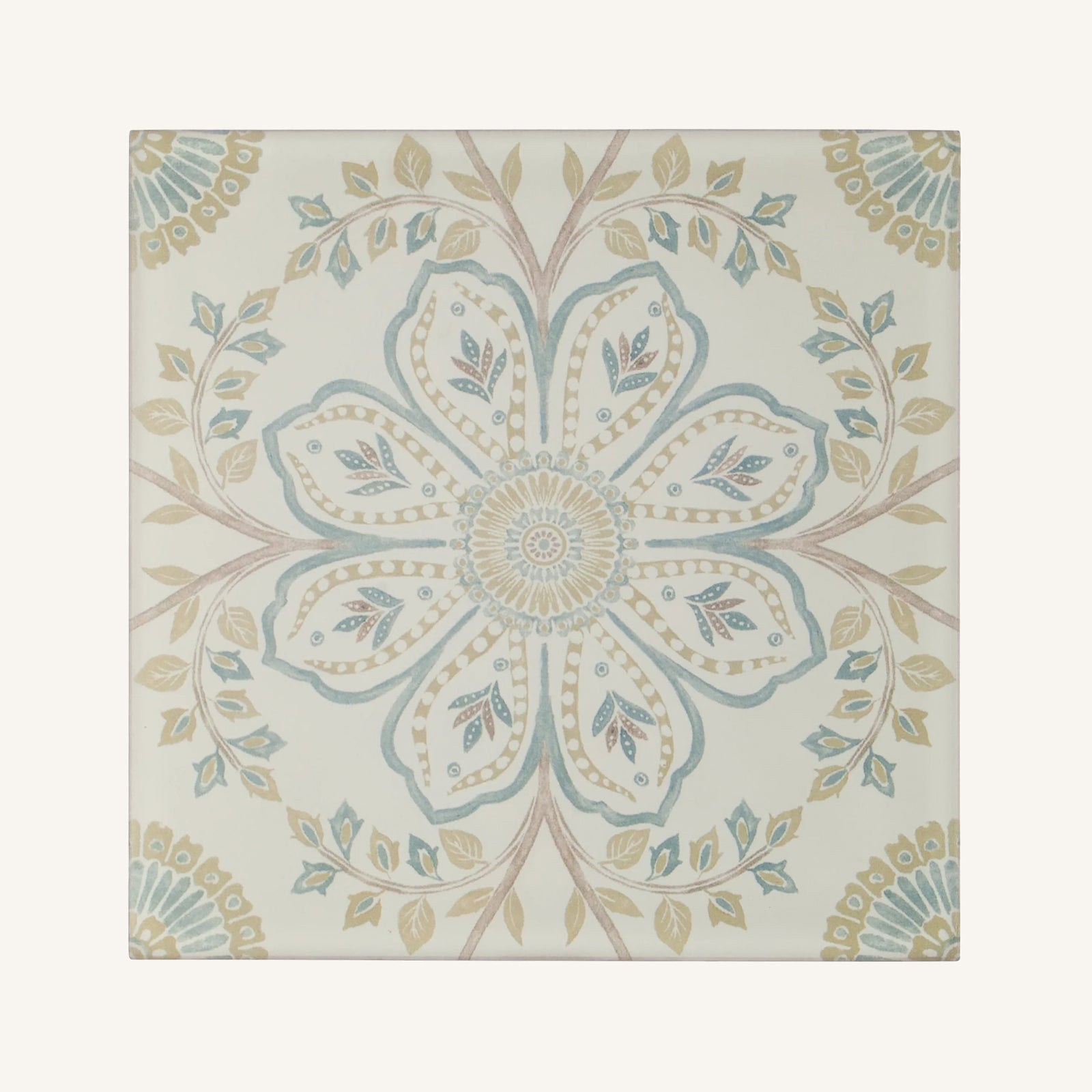 Nina Campbell Topkapi Aqua - Aztec Tiles