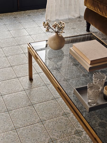 Nina Campbell Topkapi Aqua - Aztec Tiles