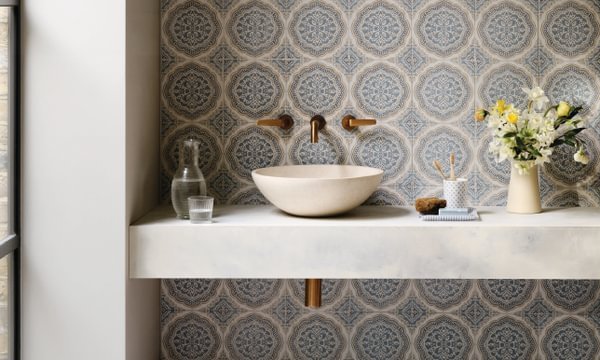 Nina Campbell Udaipur Blue - Aztec Tiles