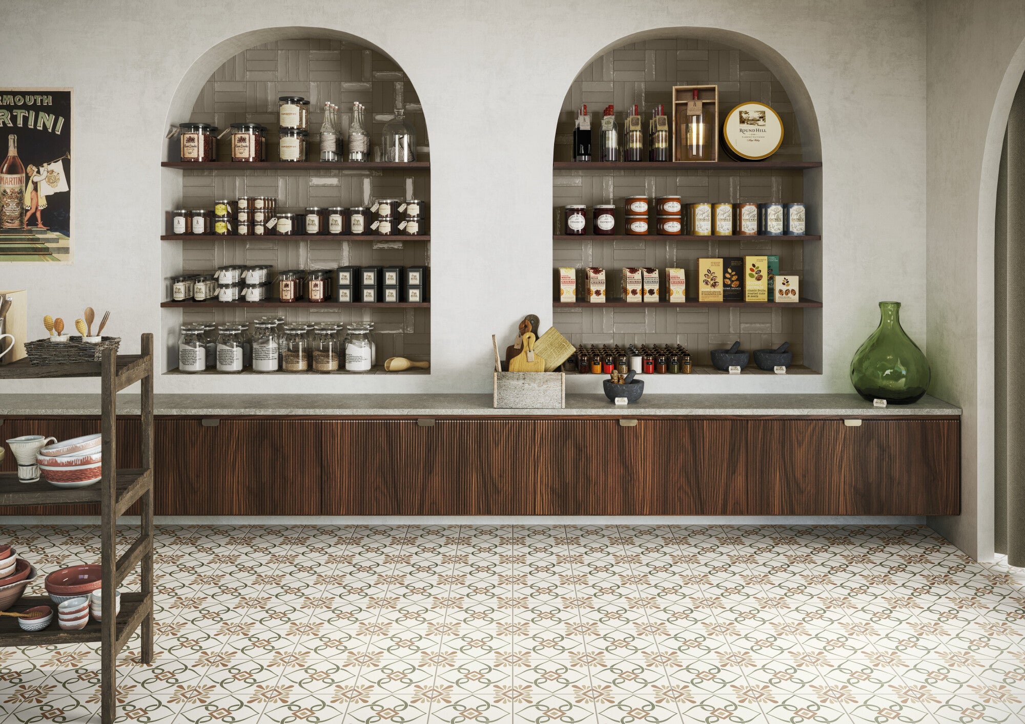 Provence Elodie Green - Aztec Tiles