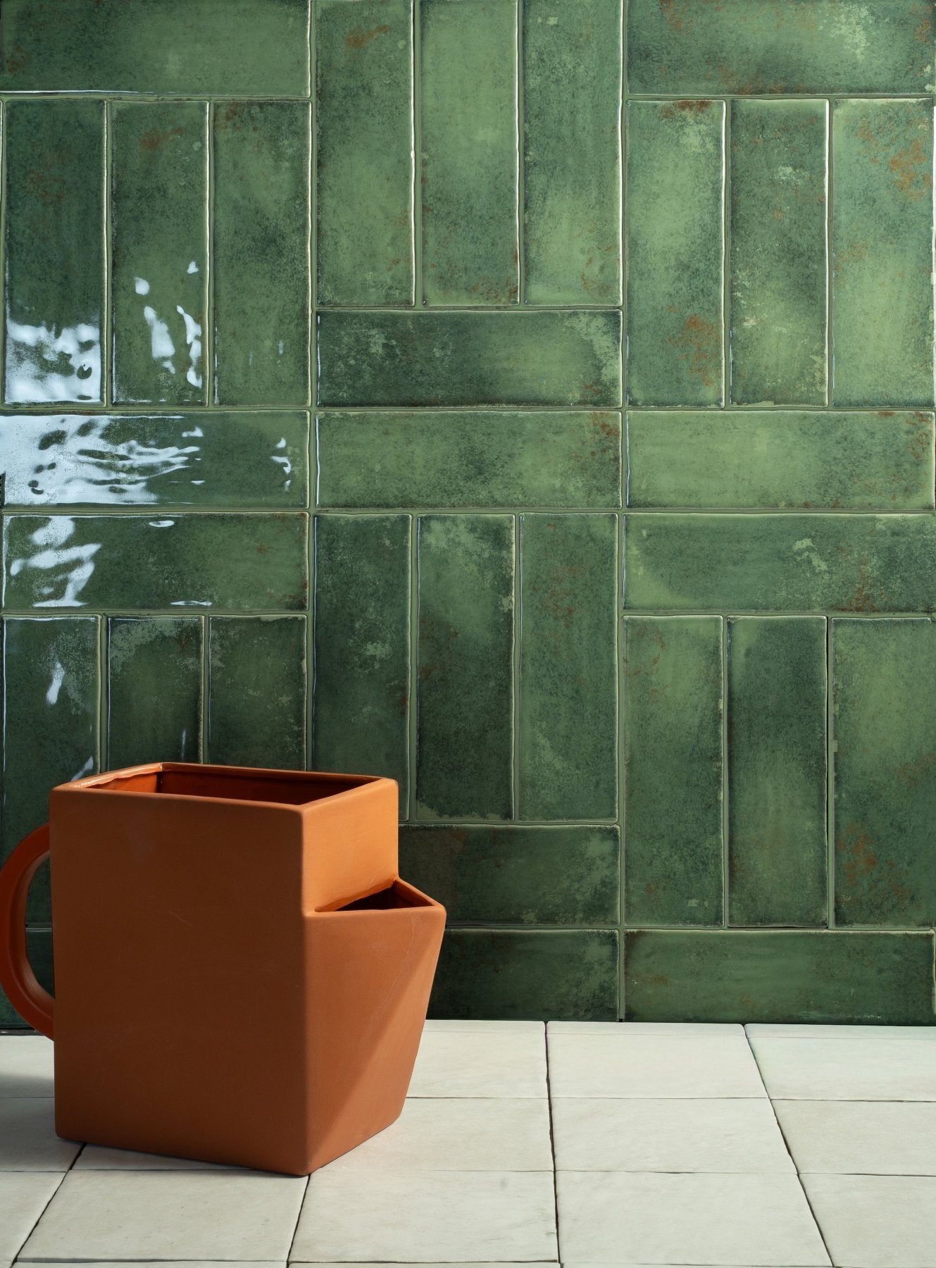 Raku Green - Aztec Tiles