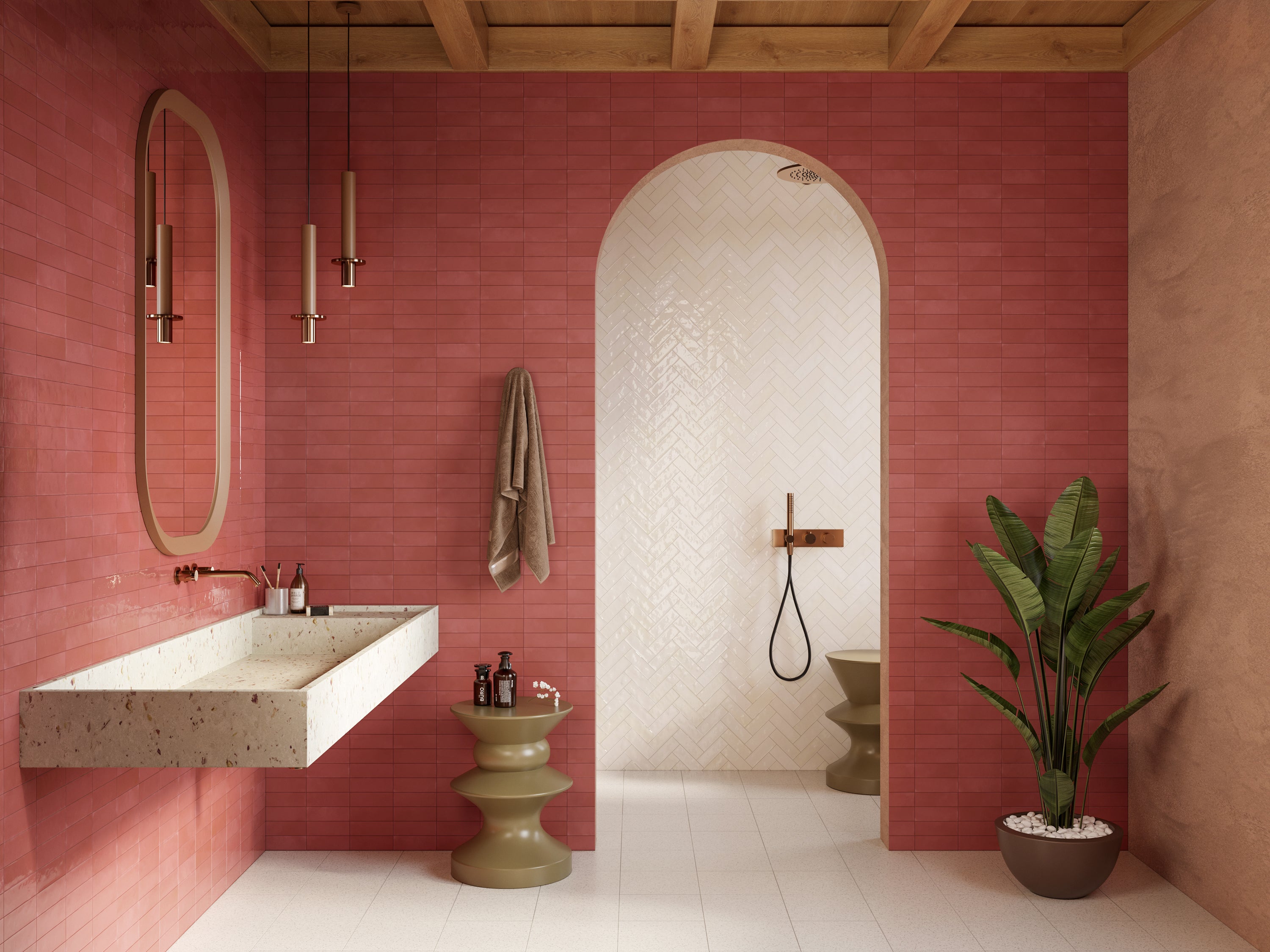 Waterfall Ruby - Aztec Tiles
