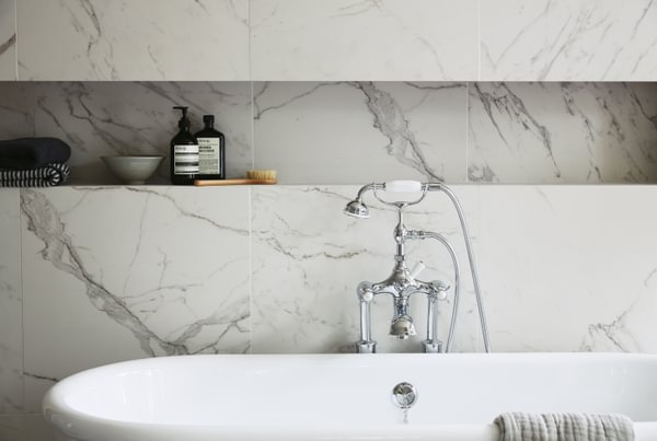 South Beach Townsend Marble Effect Tile 29.6 x 59.5 - Aztec Tiles