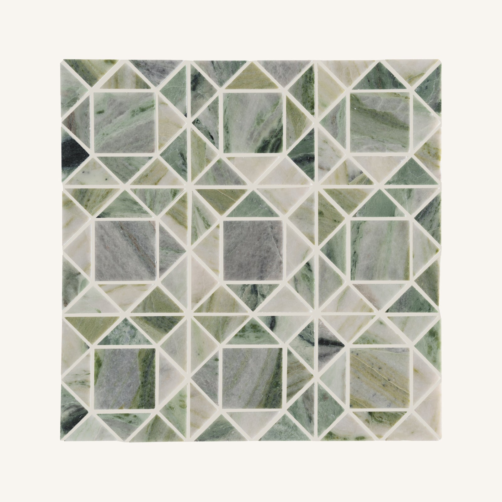 Seaspray Green Jewel Marble Mosaic - Aztec Tiles