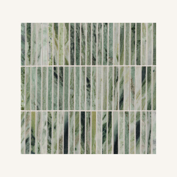 Seaspray Green Stacked Marble Mosaic – Aztec Tiles