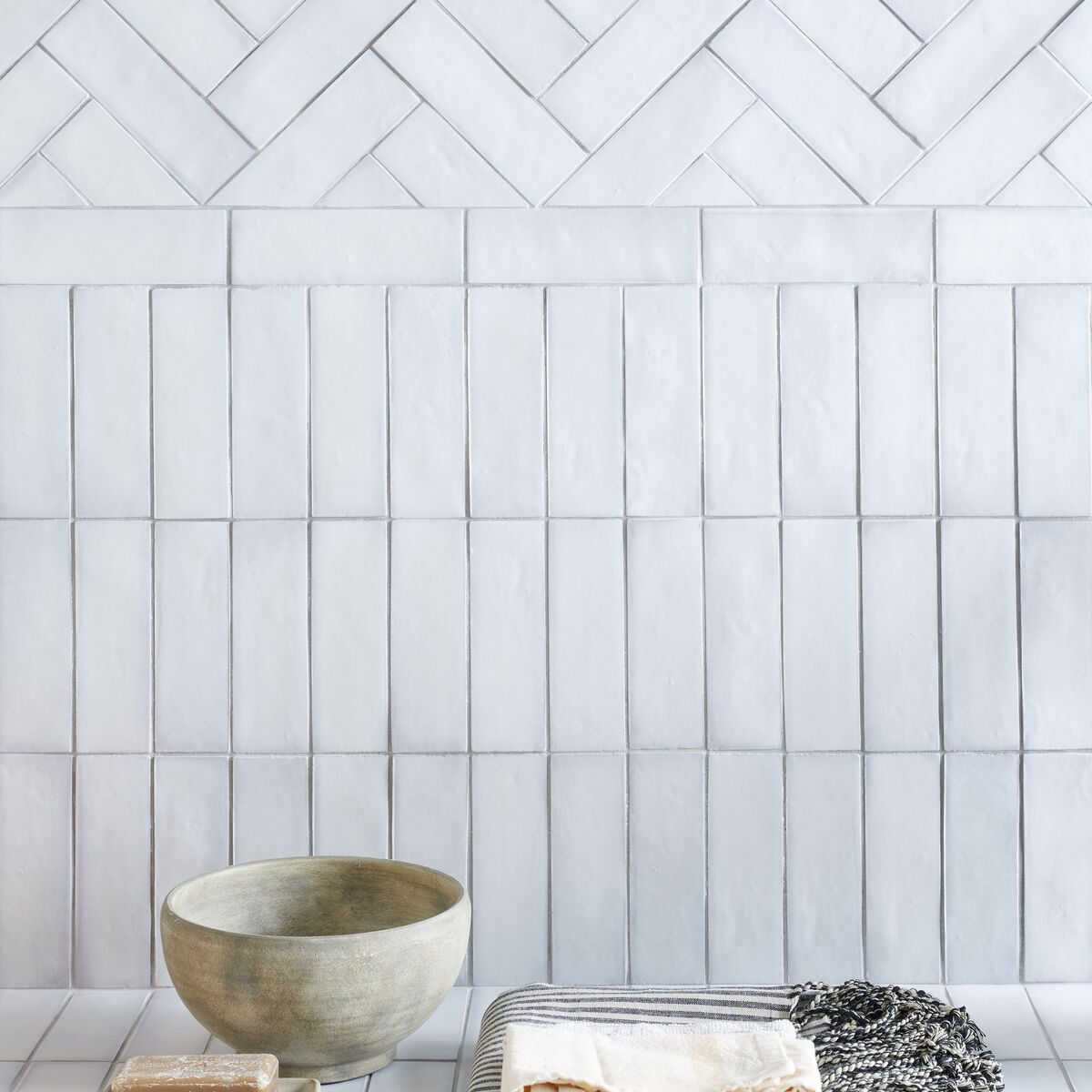 South Cliff Cotton - Aztec Tiles