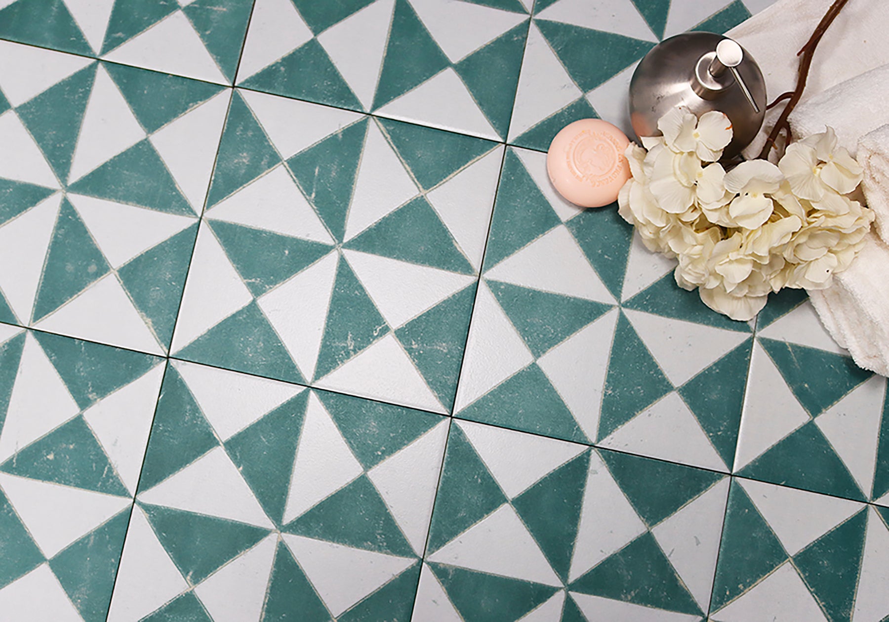 Sunset Green - Aztec Tiles