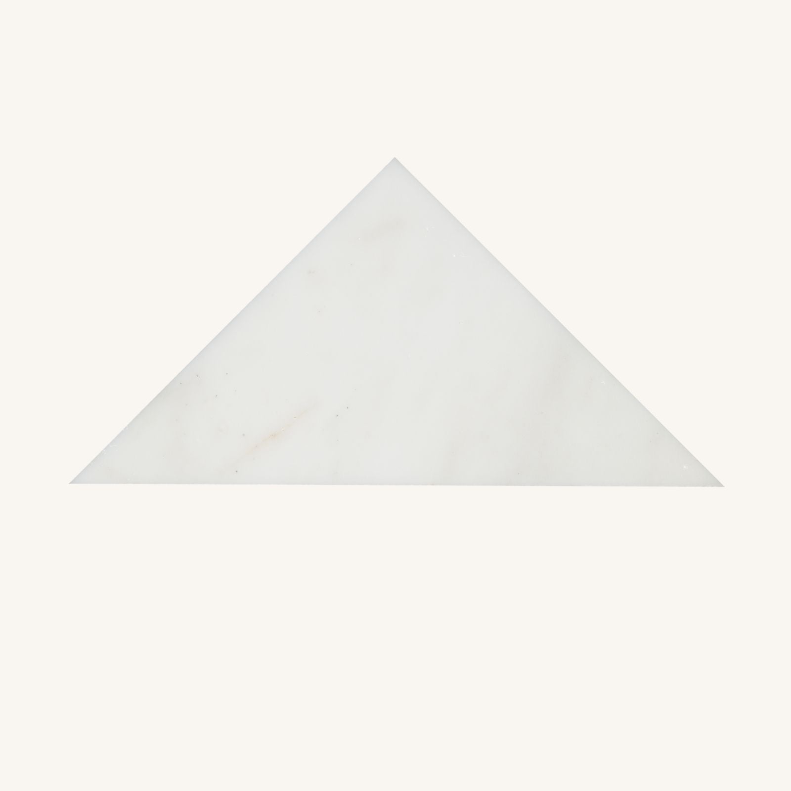 Tessera White Marble Triangle