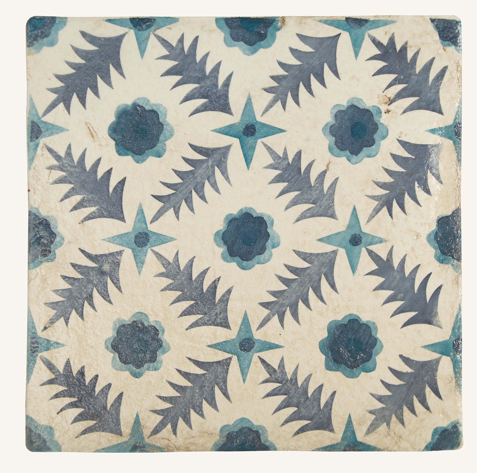 Neisha Crossland Atlas Indigo Pine Flower - Aztec Tiles