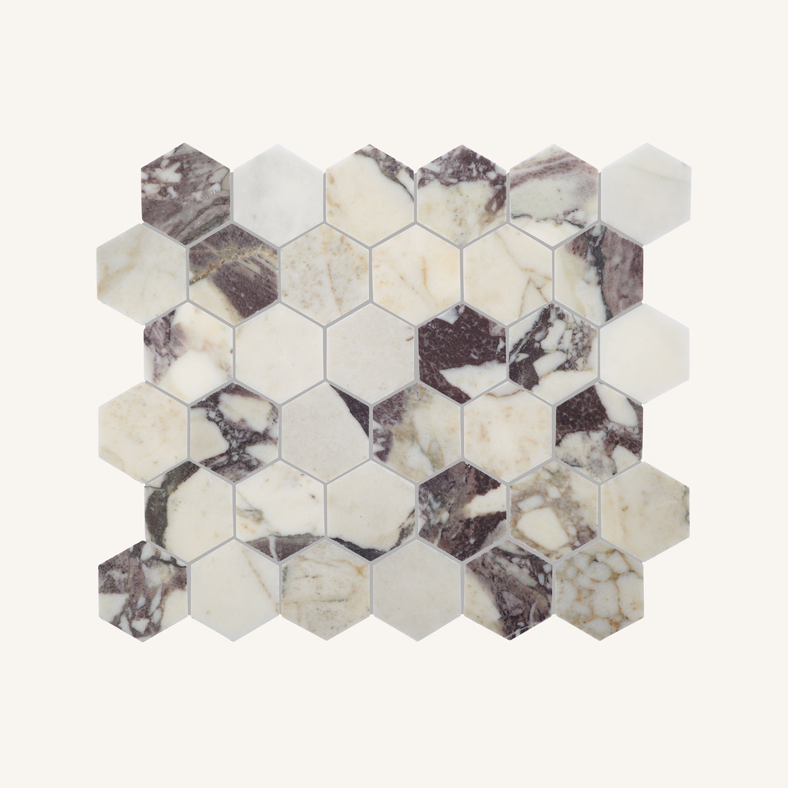 Calacatta Viola Hexagon Mosaic - Aztec Tiles