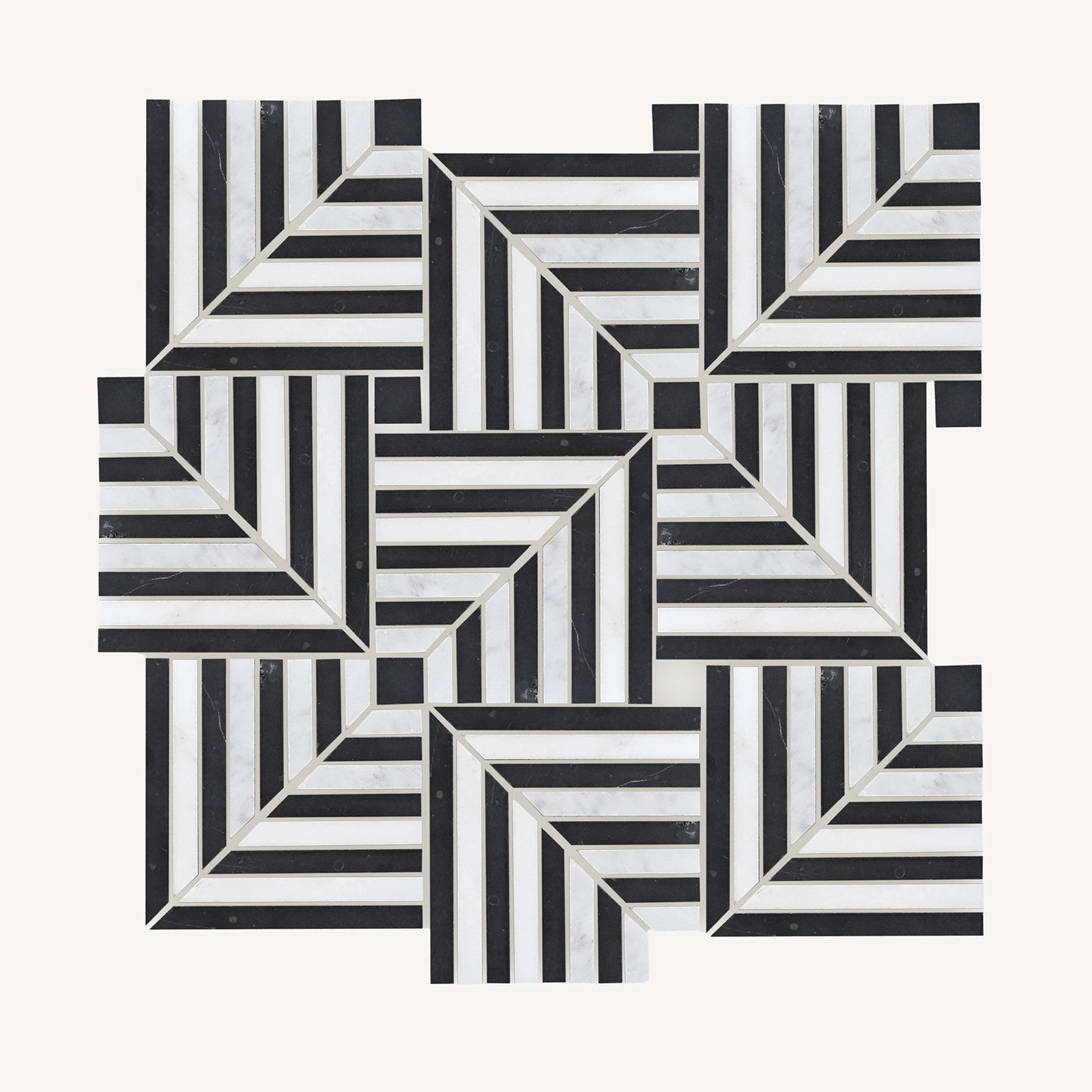 Chequers Court Deco Mosaic - Aztec Tiles