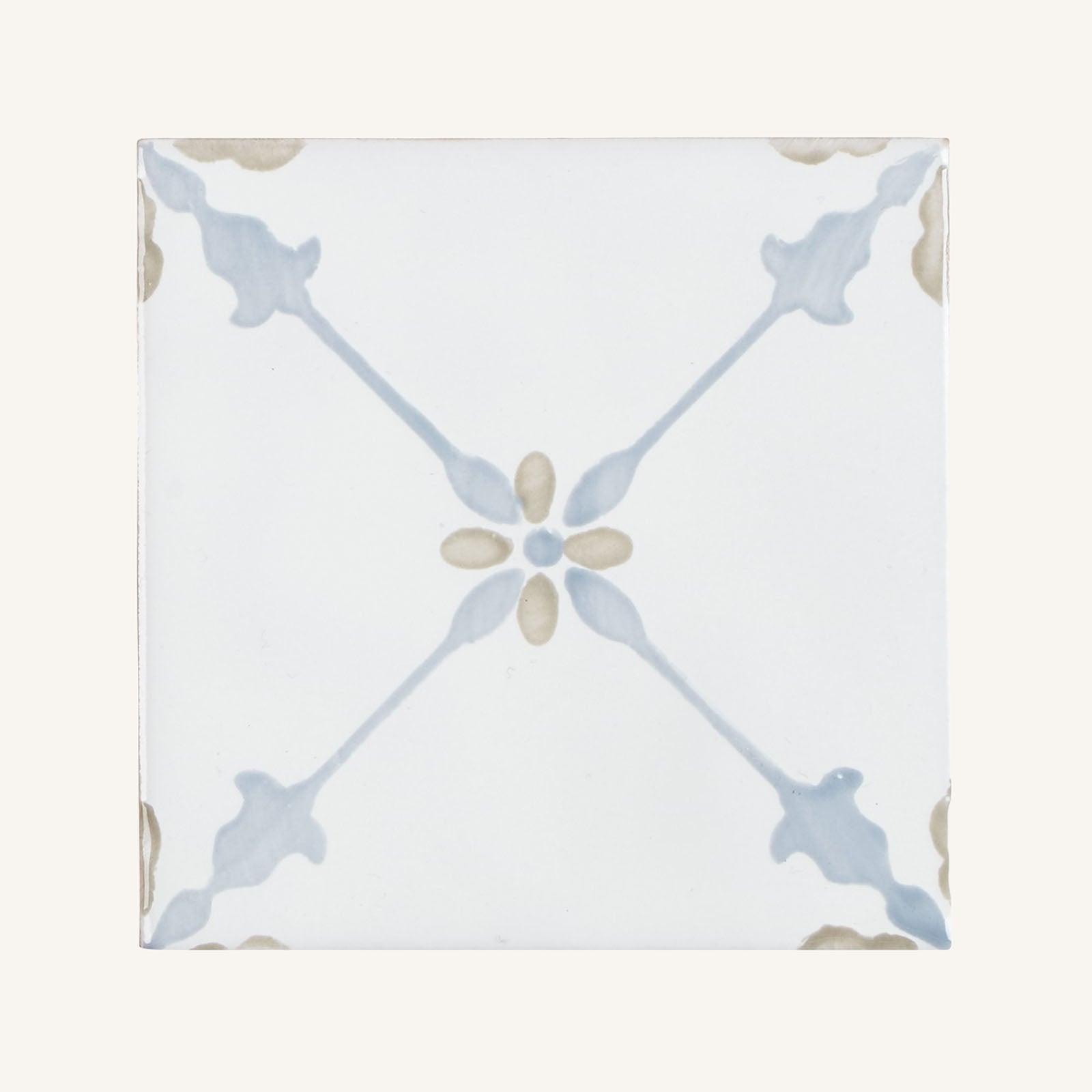 Cordoba Decor 1 Hand Painted Tile - Aztec Tiles