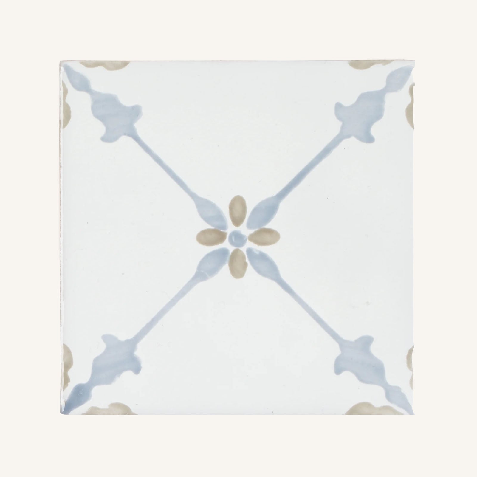 Cordoba Decor 1 Hand Painted Tile - Aztec Tiles