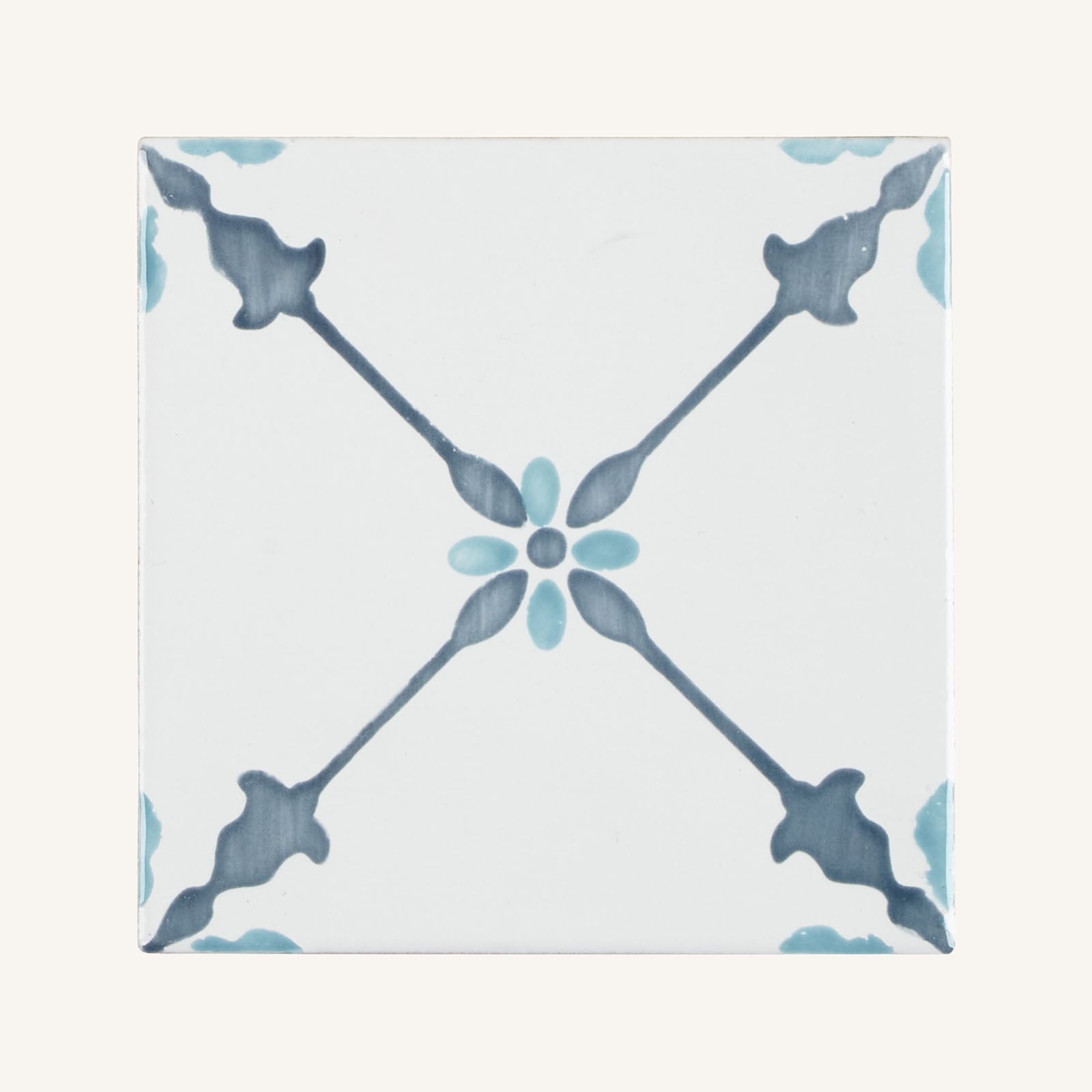 Cordoba Decor 2 Hand Painted Tile - Aztec Tiles