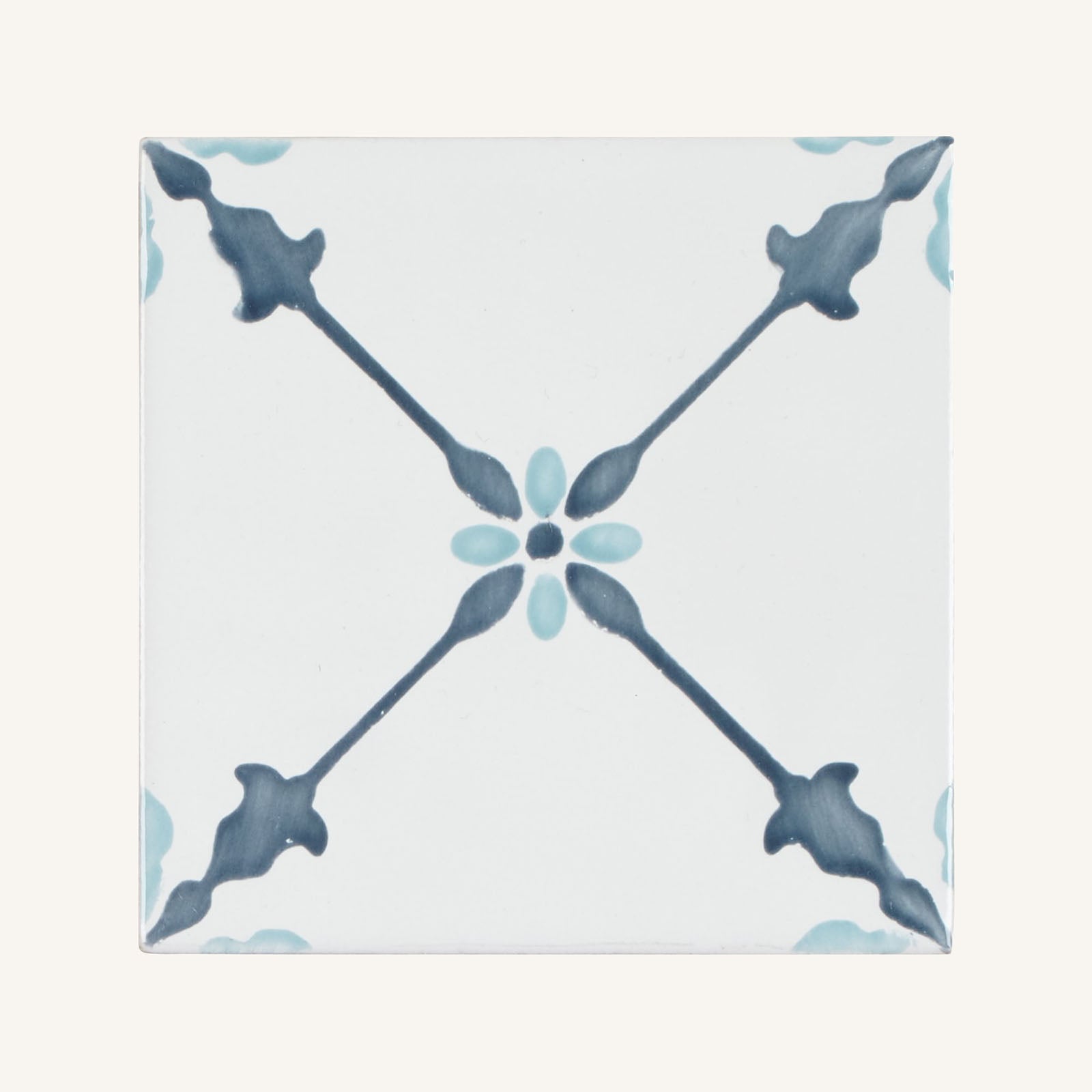 Cordoba Decor 2 Hand Painted Tile - Aztec Tiles