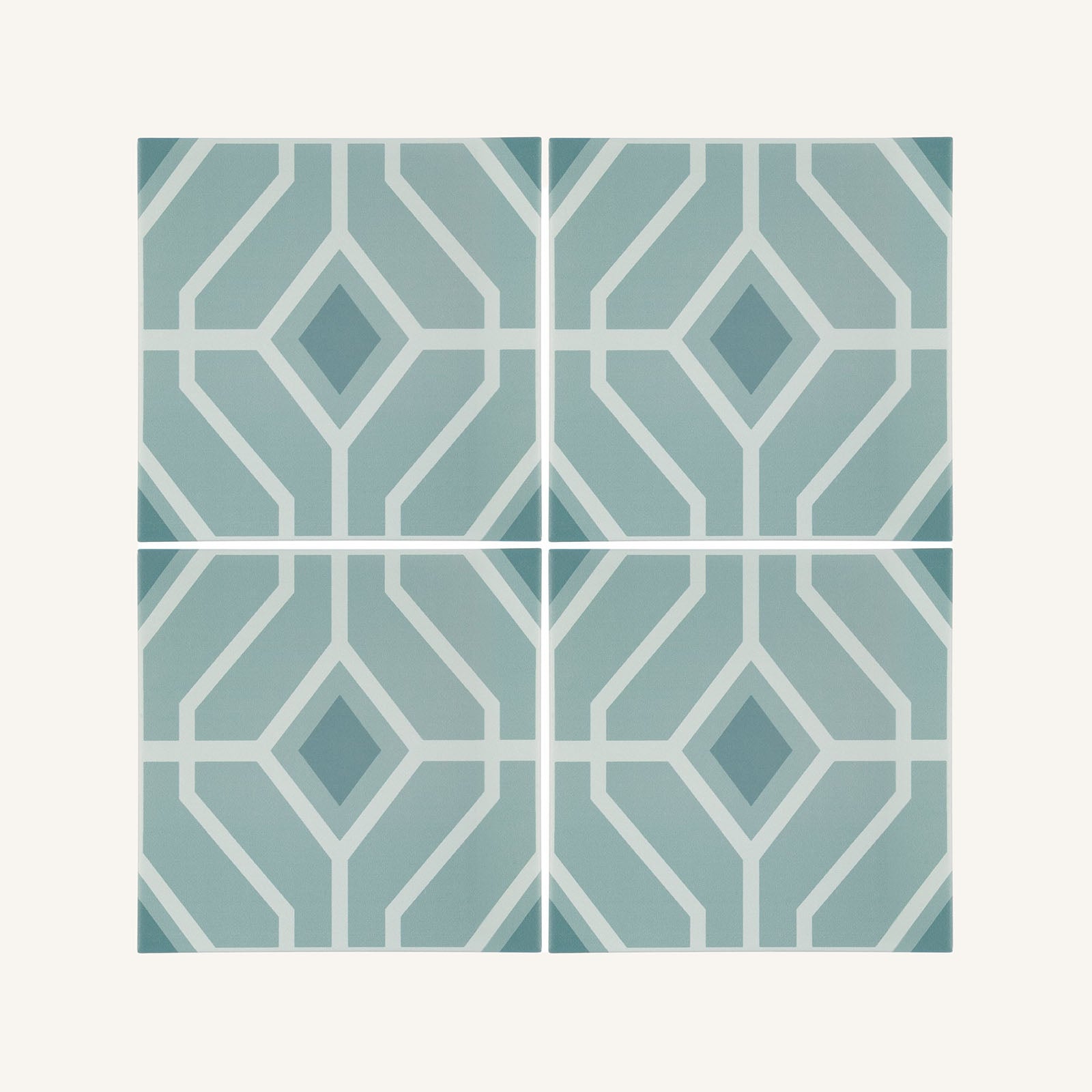 Designers Guild Laterza Slate Blue - Aztec Tiles