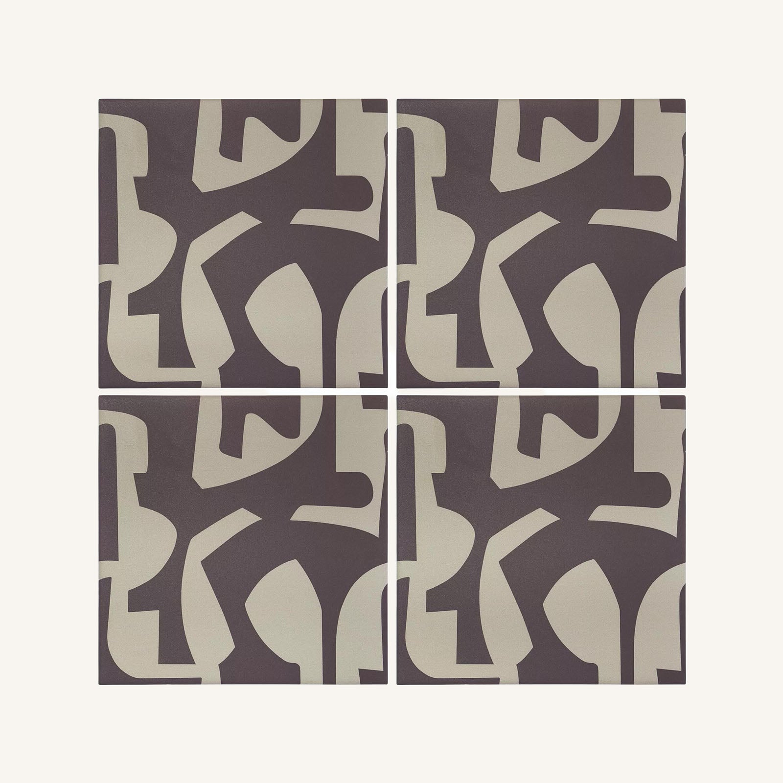 Kelly Hoppen Puzzle Beige and Black - Aztec Tiles