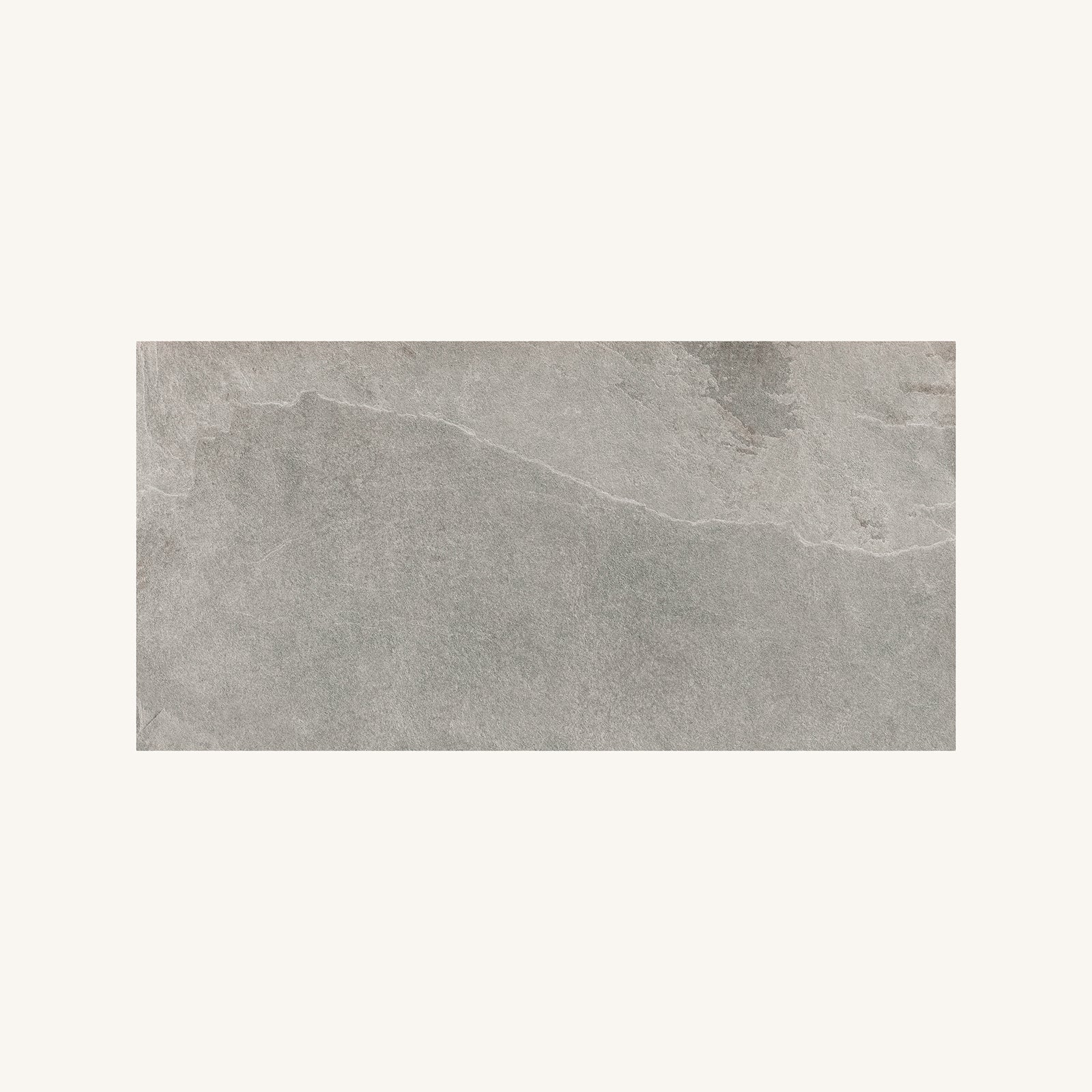 Shale Rectangular Slate Effect Tile Light Grey 60 x 30