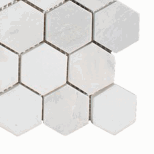 Hampton Hexagon large mosaic tiles